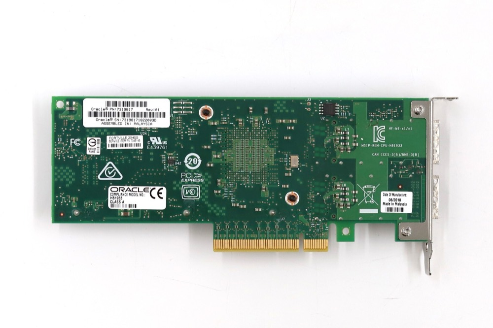 Трансивер Oracle H81993 Dual-Port 40GbE QSFP PCIe Network Card P/N: 7319817 Tested Working — фото 3