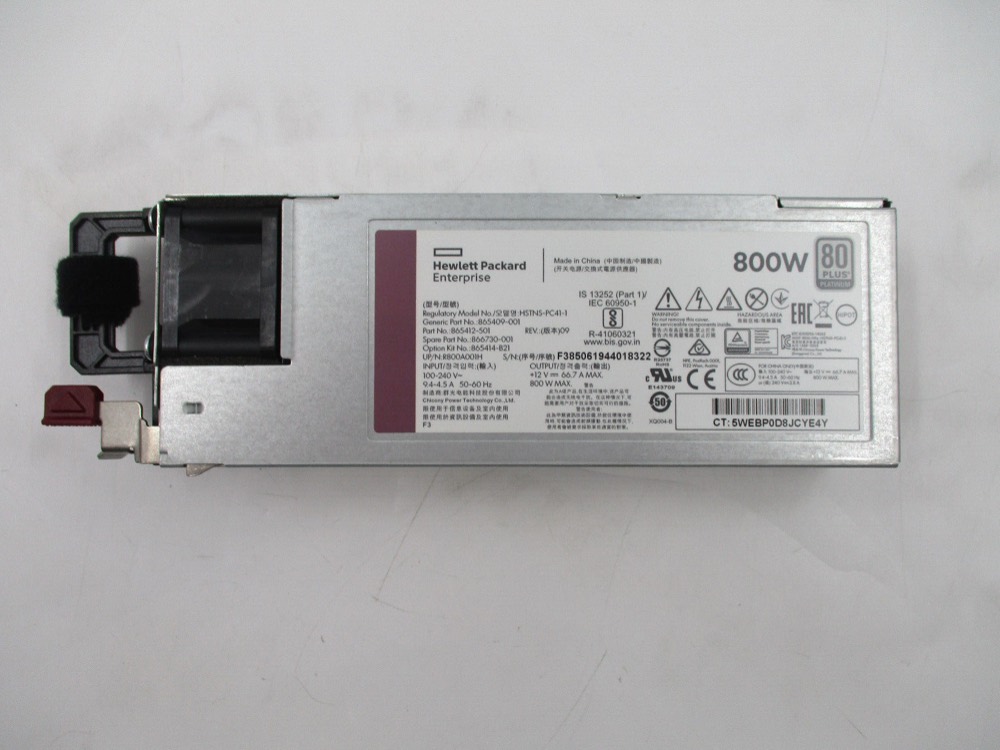 Блок питания HP HSTNS-PC41-1 800W 80 Plus Platinum Power Supply P/N: 866730-001 Tested — фото 2