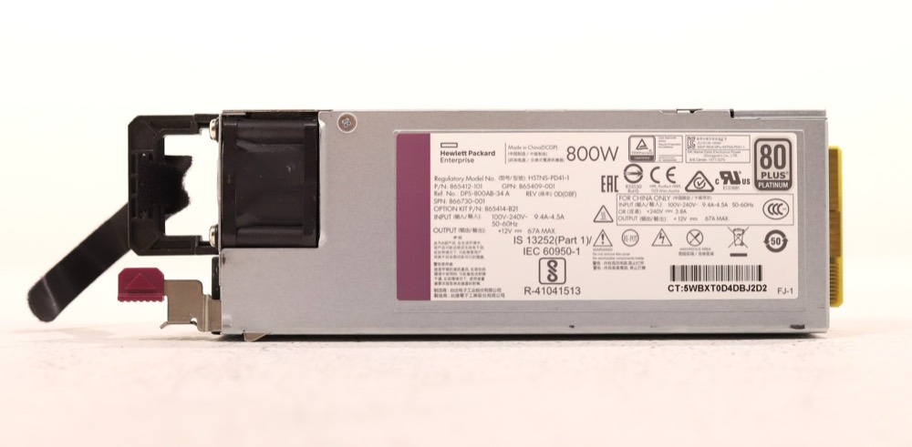 Блок питания HP HSTNS-PD41-1 800W Flex Slot Platinum Hot Plug Power Supply P/N: 866730-001 — фото 3