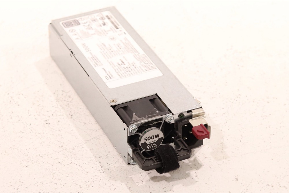 Блок питания HPE HSTNS-PL40-1 500W Power Supply For ProLiant DL/ML Series P/N: 866729-001 — фото 2