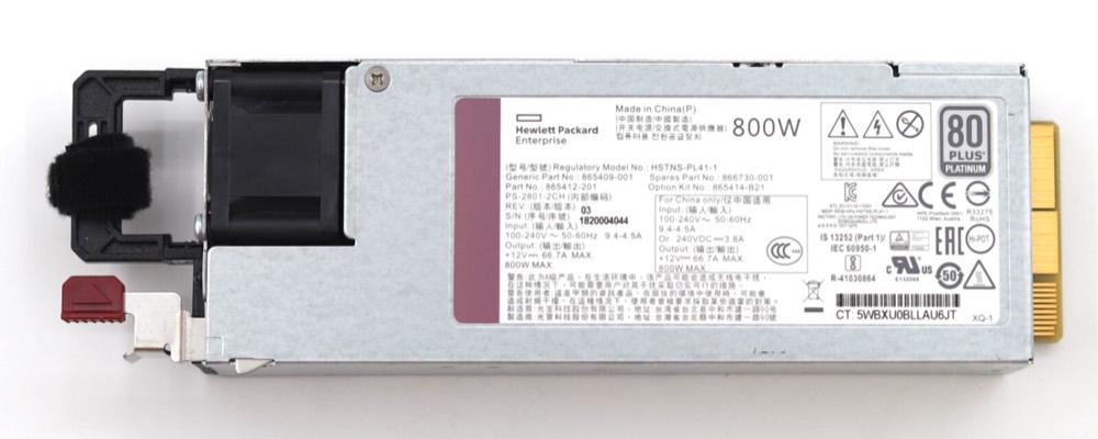 Блок питания HP HSTNS-PL41-1 800W 80+ Platinum Power Supply For ProLiant ML/DL P/N:865412-201 — фото 2