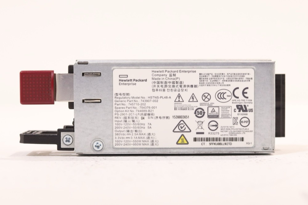 Блок питания HP HSTNS-PL48-A 900W Power Supply For ProLiant DL/ML Gen9 Series P/N: 754376-001 — фото 2