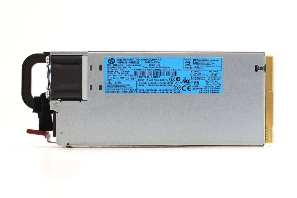 Блок питания HP HSTNS-PR28-AD 460W Power Supply For ProLiant DL388/360 G8 P/N: 748279-301 — фото 1