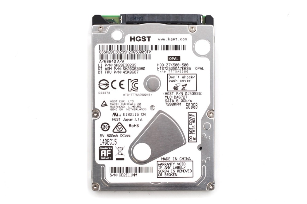 Компонент HGST HTS725050A7E635 500GB 2.5" 6Gb/s 7.2K RPM SATA Drive P/N: 0J43935 Tested — фото 2
