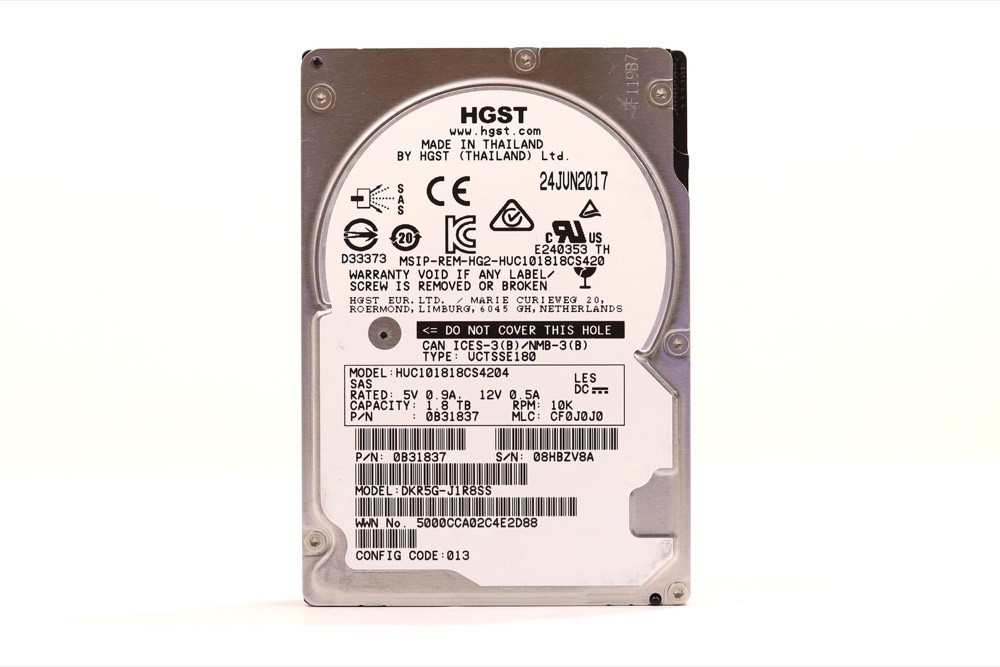 Жёсткий диск HGST HUC101818CS4204 1.8TB 2.5" 12Gb/s 10K RPM SAS HDD P/N: 0B31837 Tested — фото 1