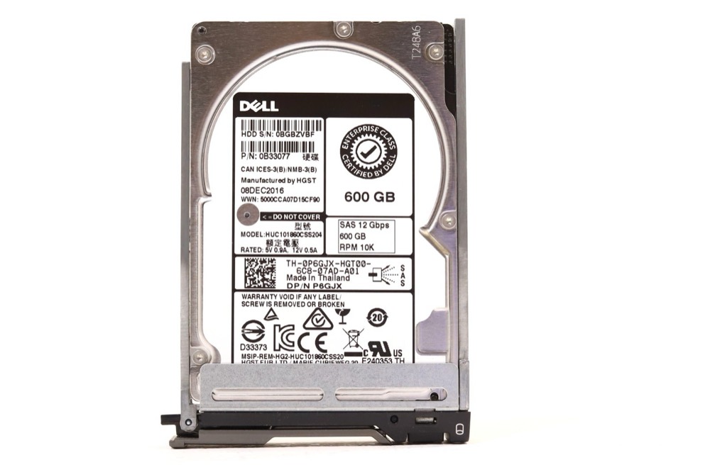 Компонент Dell HUC101860CSS204 600GB 2.5" 12Gb/s 10K RPM SAS Drive W/Caddy P/N: 0P6GJX — фото 1