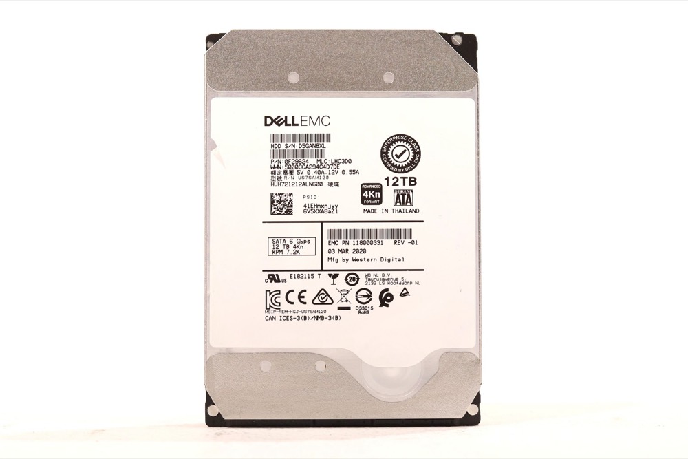 Жёсткий диск EMC HUH721212ALN600 12TB 3.5" 6Gb/s 7.2K RPM SATA Hard Drive P/N: 118000331 — фото 1