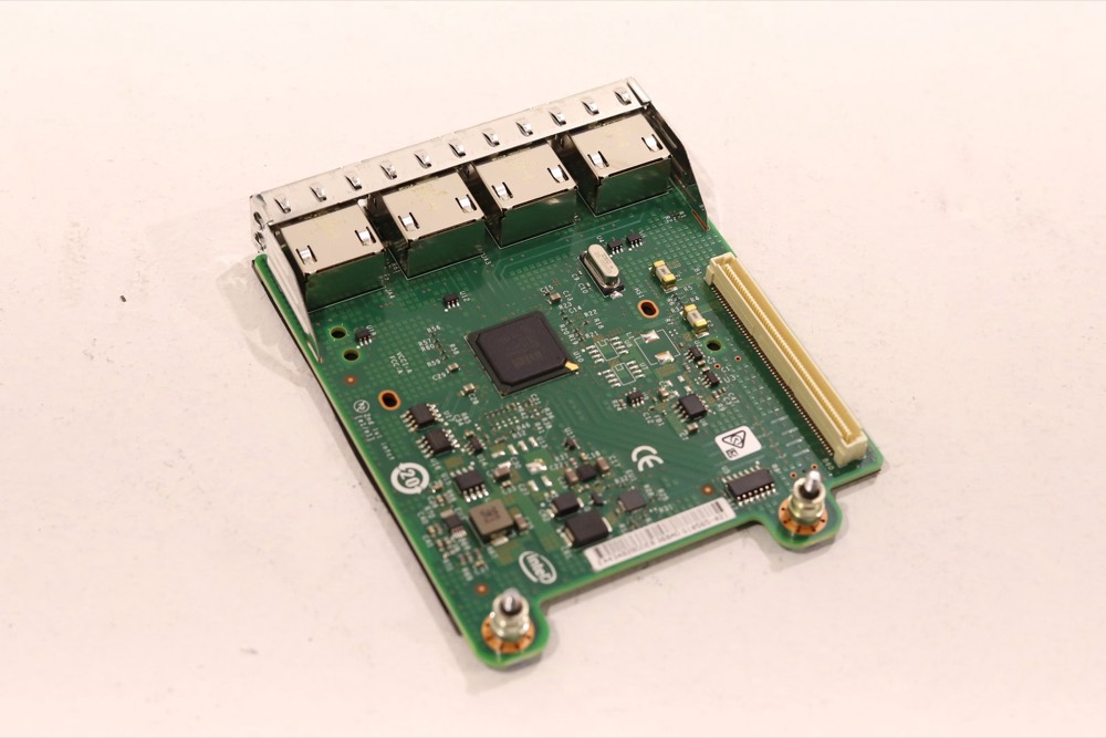 Плата Dell I350-T4 Quad-Port Gigabit Network Daughter Card Dell P/N: 0R1XFC Tested — фото 1