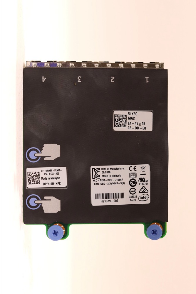 Плата Dell I350-T4 Quad-Port Gigabit Network Daughter Card Dell P/N: 0R1XFC Tested — фото 2
