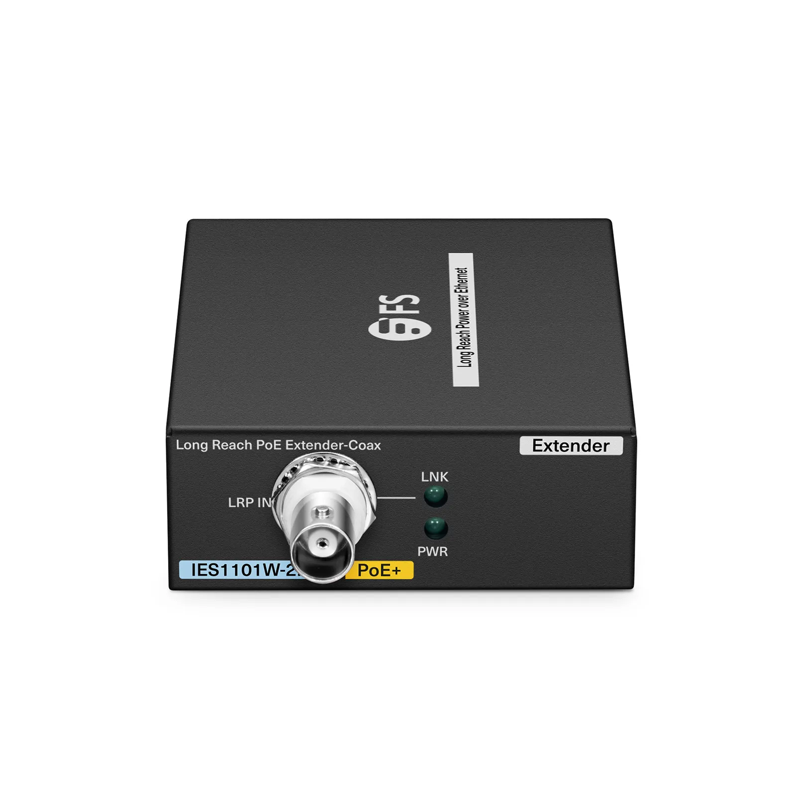 Комплектующее сервера IES1101W-2PD, 1-портовый удлинитель PoE-over-coax дальнего действия 10/100M Fast Ethernet, 1x BNC (мама) вход в 1x PoE — фото 1