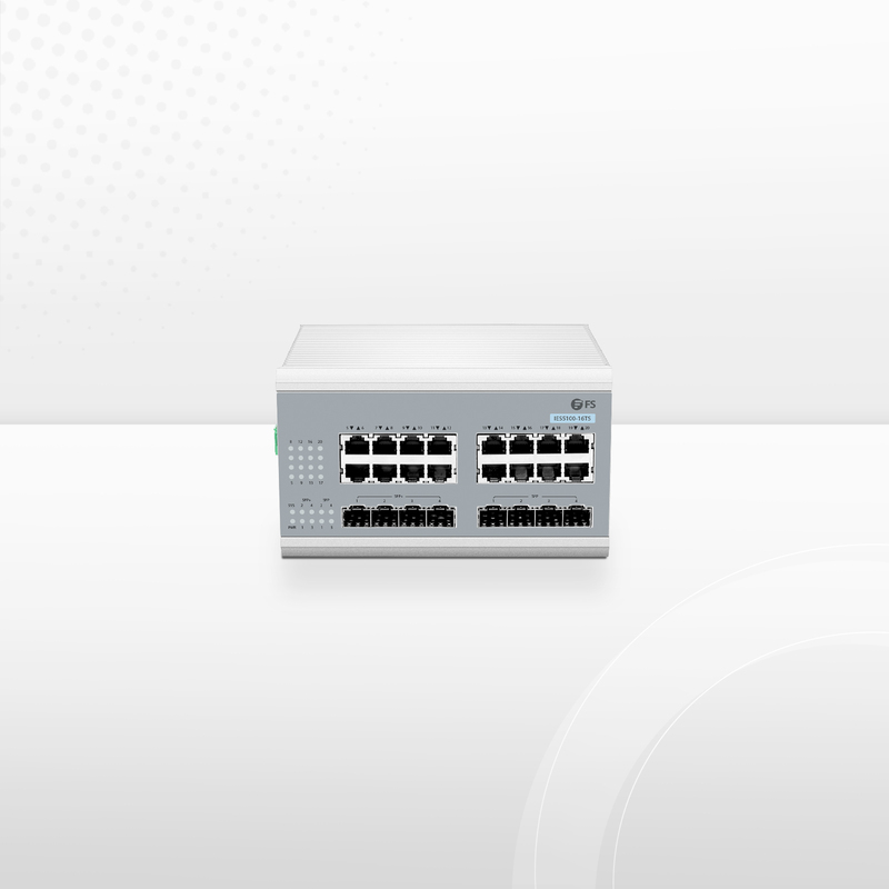 IES5100-16TS, 16-портовый управляемый промышленный коммутатор gigabit ethernet L2+, 16x 10/100/1000BASE-T — фото 1