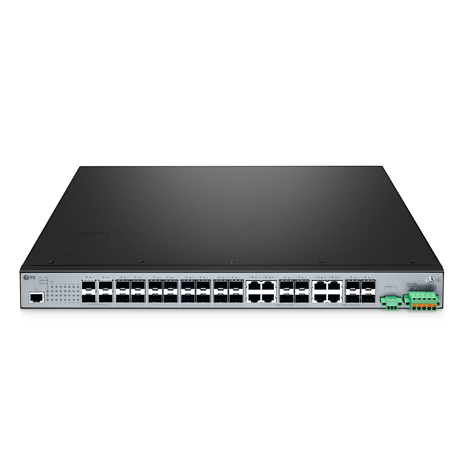 IES5100-24FS, 24-портовый управляемый промышленный коммутатор gigabit ethernet L2+, 16x 1Gb SFP — фото 1