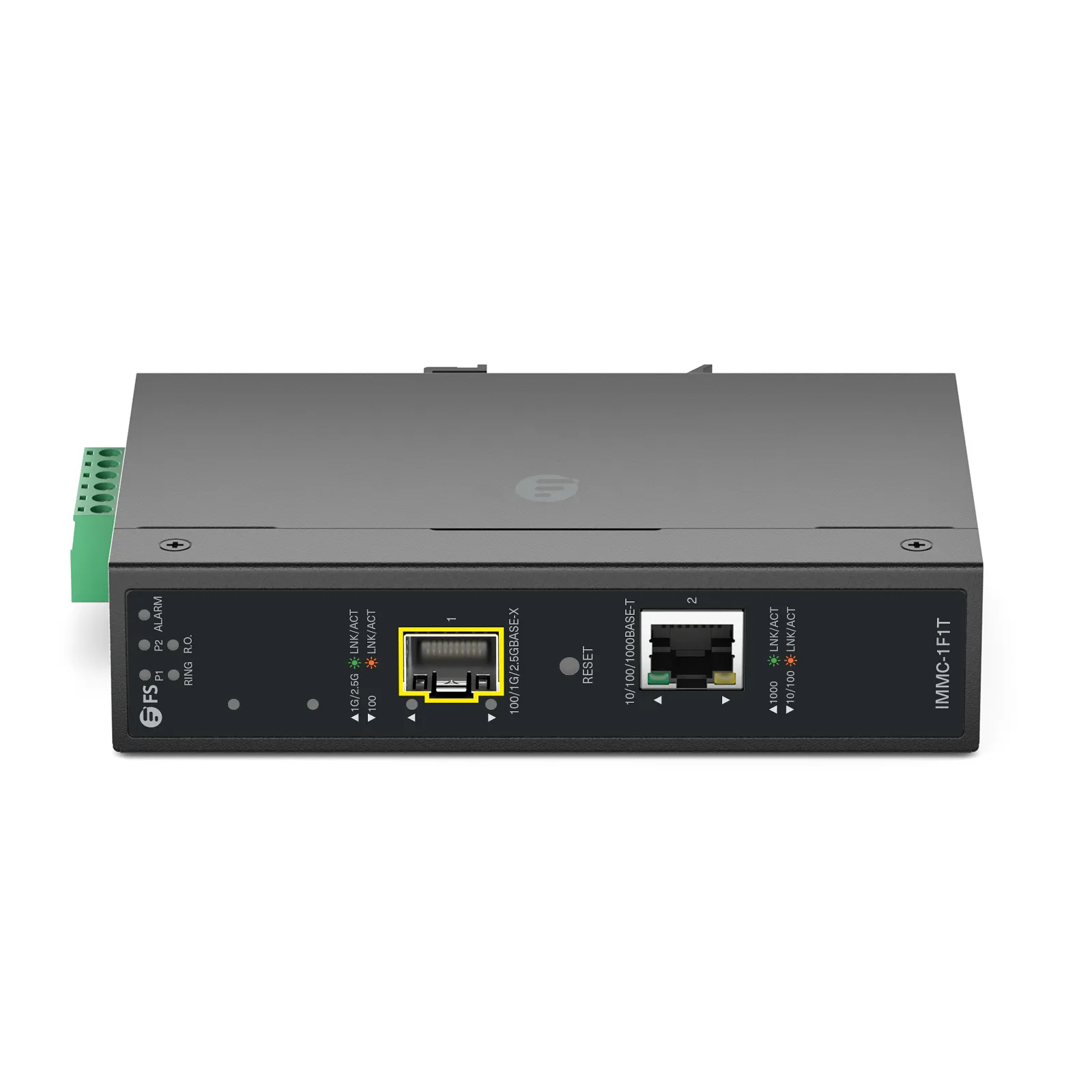 Промышленный управляемый медиаконвертер gigabit ethernet 1x 10/100/1000Base-T RJ45 в 1x 100/1000/2500Base-X SFP. Харак — фото 1