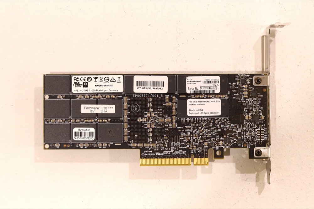 Компонент HP Read Intensive-2 1.6TB HH/HL PCIe x8 Workload Accelerator P/N: 833585-001 — фото 3