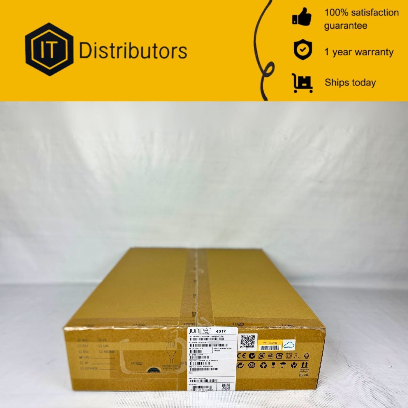 Коммутатор Juniper EX4300-48T-DC — фото 1