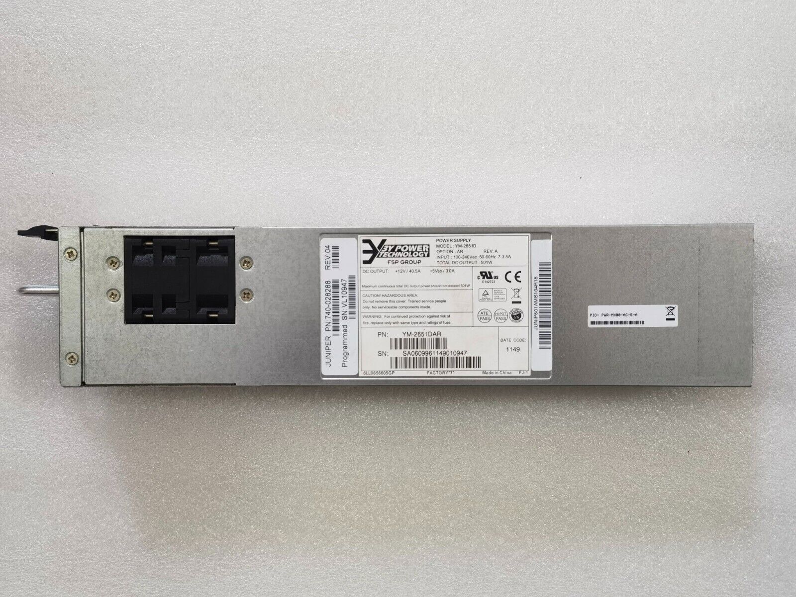 Маршрутизатор Juniper PWR-MX80-AC-S — фото 1
