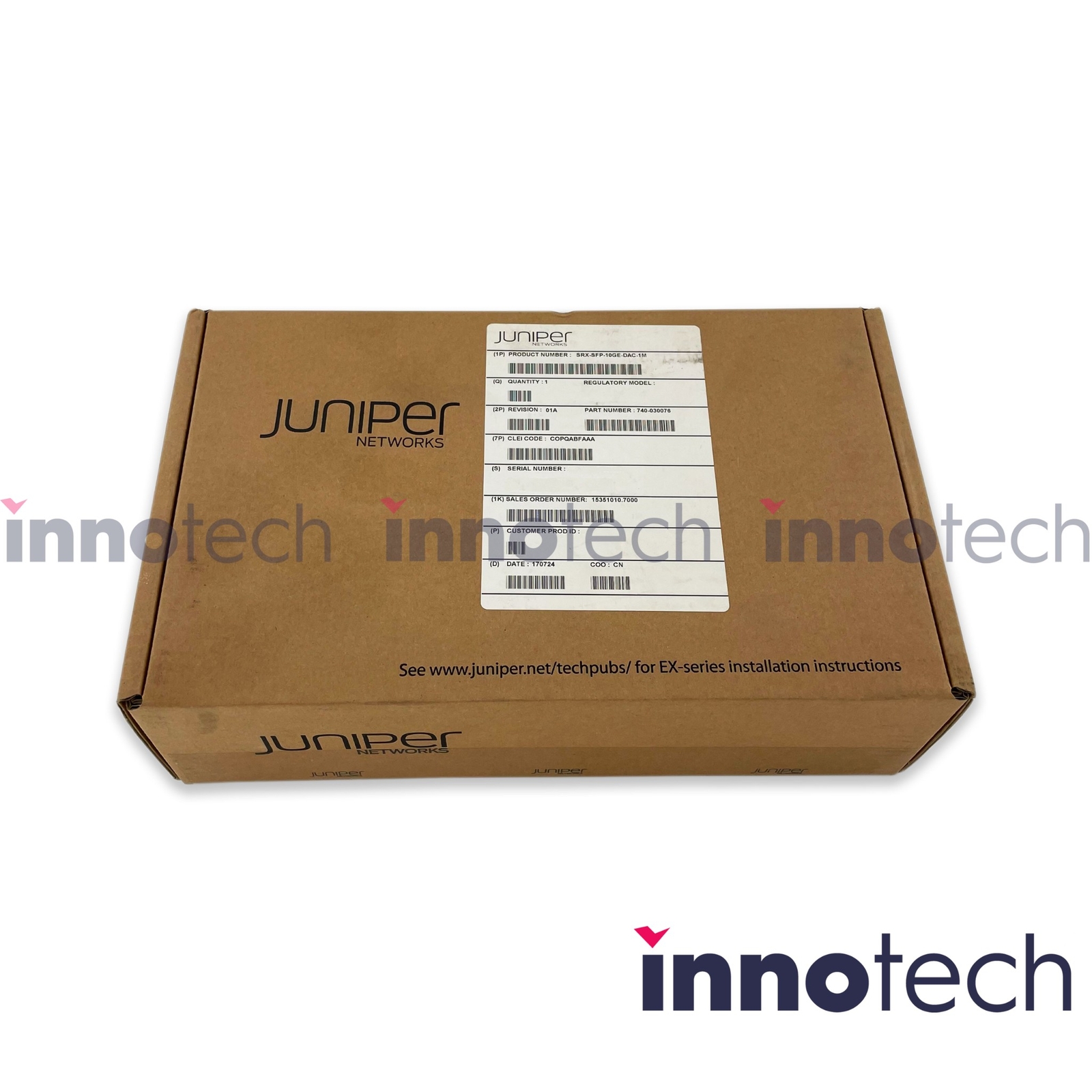 DAC-кабель Juniper SRX-SFP-10GE-DAC-1M — фото 1