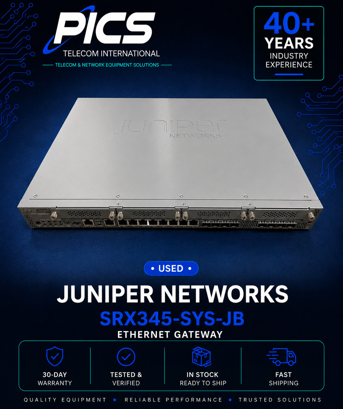 Межсетевой экран Juniper SRX345-SYS-JB — фото 1