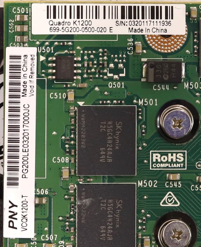 Графический ускоритель PNY NVIDIA Quadro K1200 4GB GDDR5 PCIe x16 Graphics Card P/N: VCQK1200-T Tested — фото 2