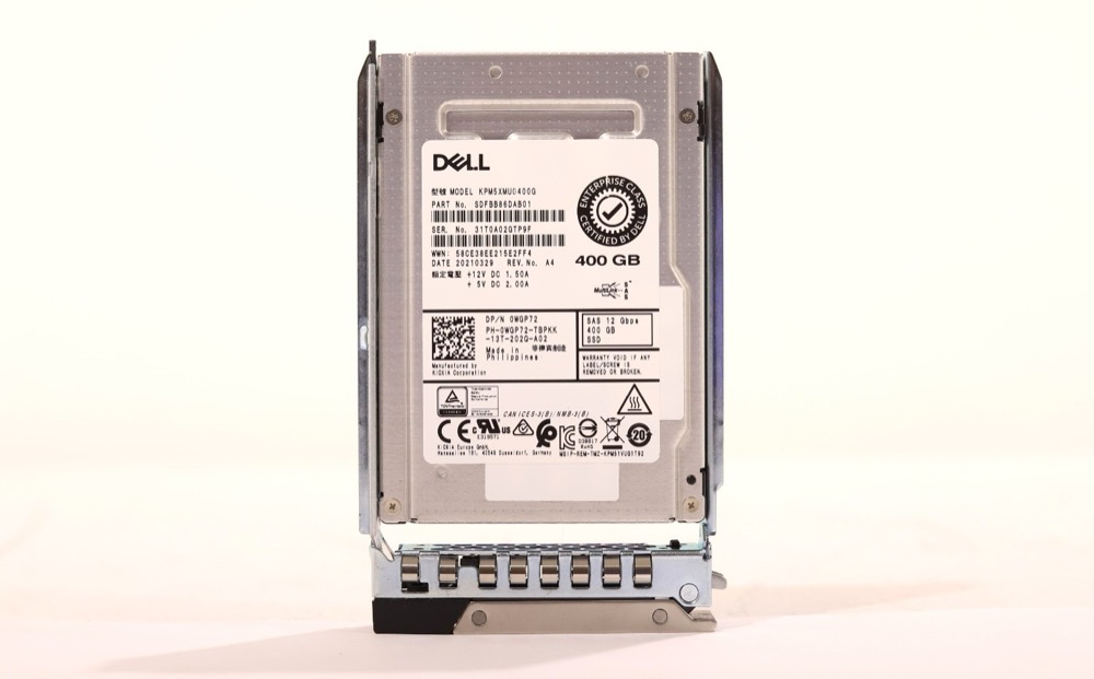 SSD-накопитель Dell KPM5XMUG400G 400GB 2.5" 12Gb/s Write Intensive SAS SSD W/Caddy P/N: 0WGP72 — фото 1