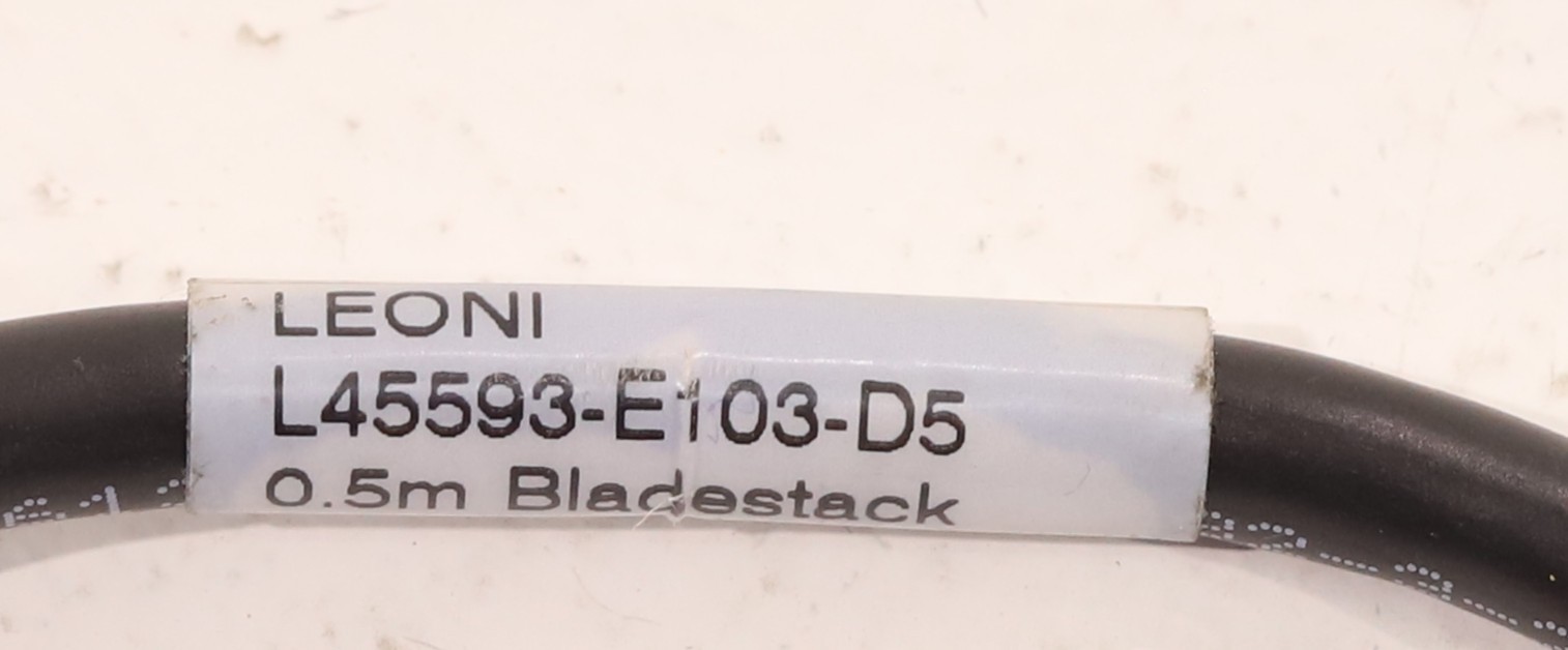 Кабель Leoni 0.5 Meter Blade Stack Stacking Cable P/N: L45593-E103-D5 Tested Working — фото 2