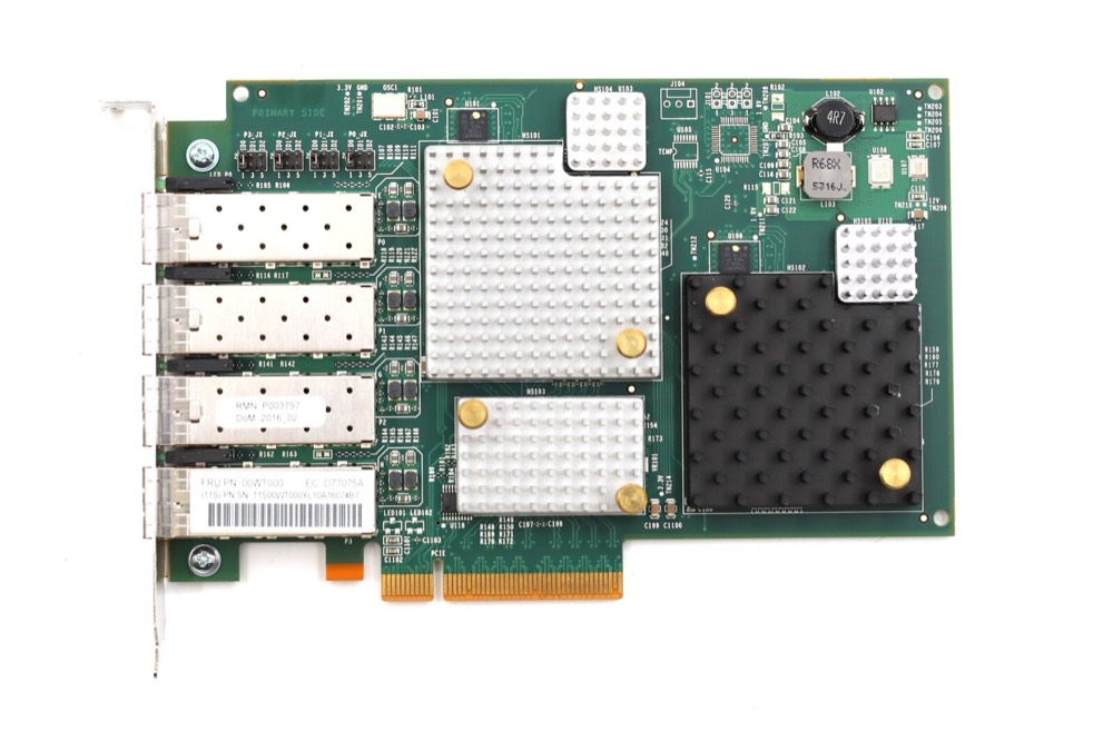 Адаптер IBM LPE12004 Quad-Port 8GB PCIe x4 FC Network Adapter FRU P/N: 00WT000 Tested — фото 2