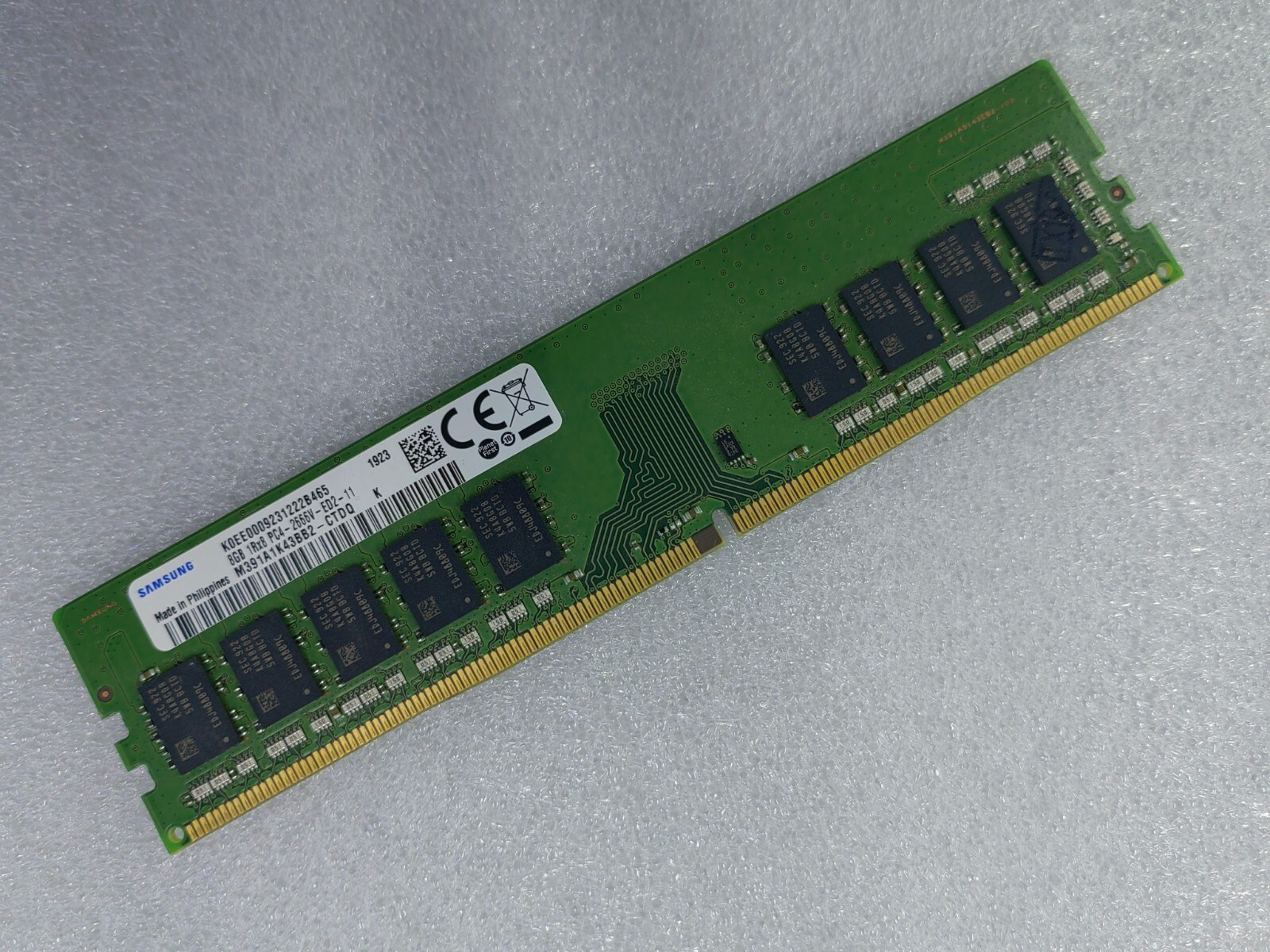 Память Samsung DDR4 8GB ECC UDIMM 1Rx8 2666 МТ/с (M391A1K43BB2-CTD) — фото 2