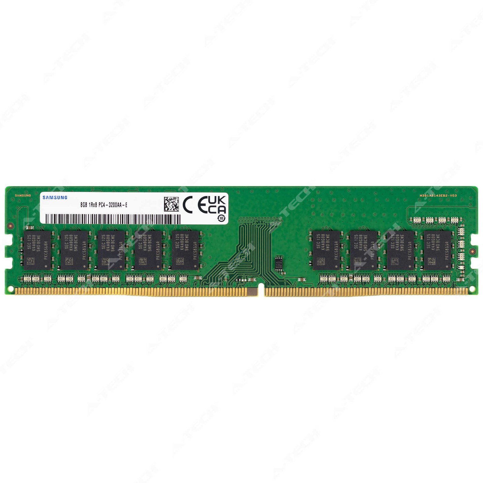 Память Samsung DDR4 8GB ECC UDIMM 1Rx8 3200 МТ/с (M391A1K43DB2-CWE) — фото 1