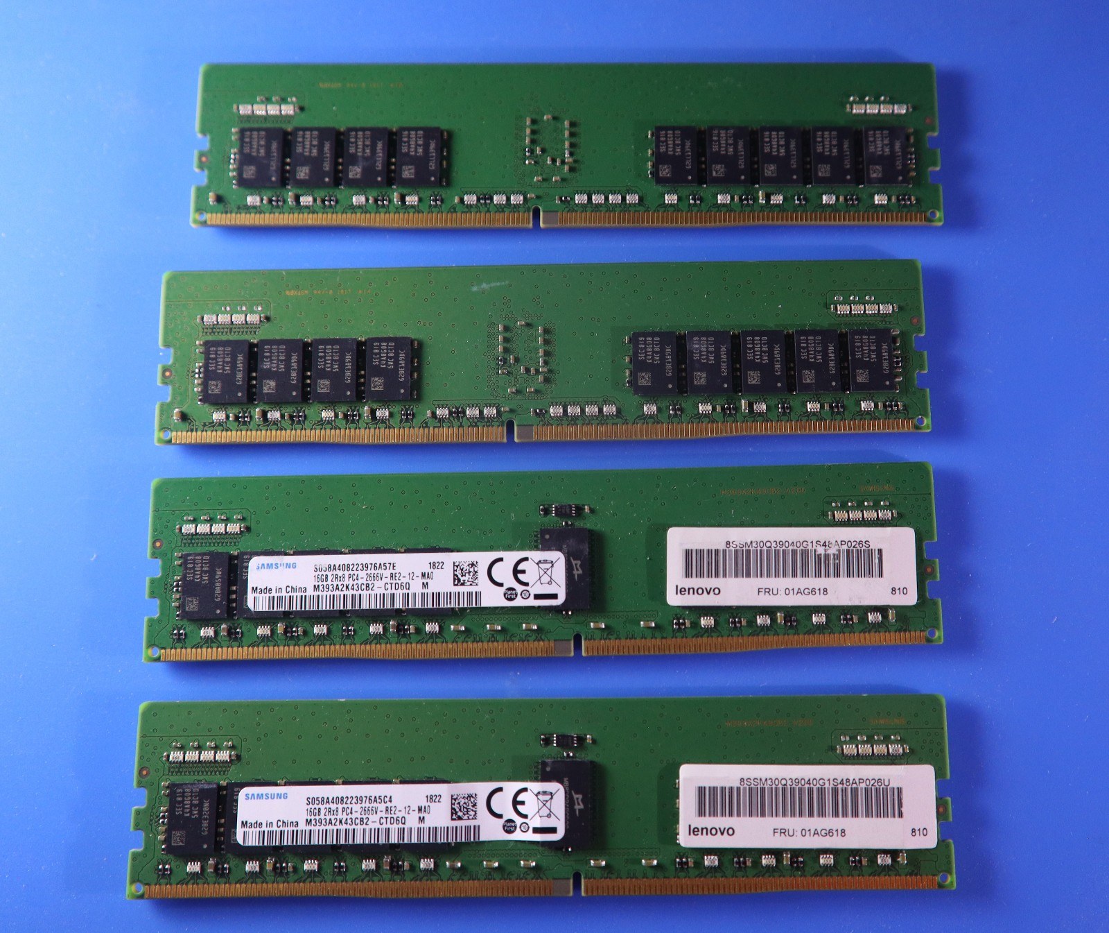 Память Samsung DDR4 16GB ECC UDIMM 2Rx8 2666 МТ/с (M391A2K43BB1-CTD) — фото 1