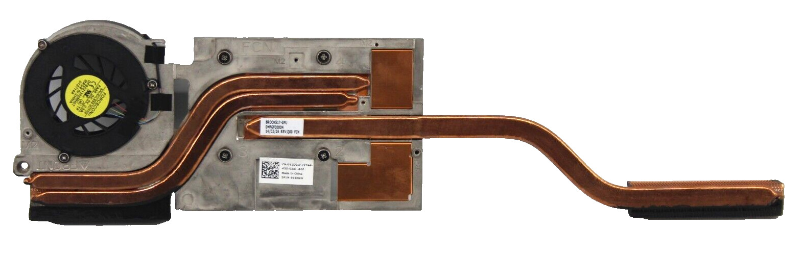 Радиатор NEW GENUINE DELL PRECISION M6600 GPU HEATPIPE HEATSINK 12DGW — фото 1