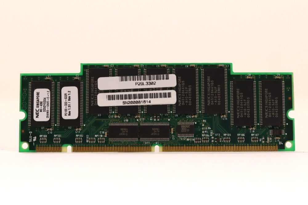 Модуль памяти NEC 256MB MC-426E PC100 SDRAM ECC REG Server Memory P/N: PC100-322-622R Tested — фото 1