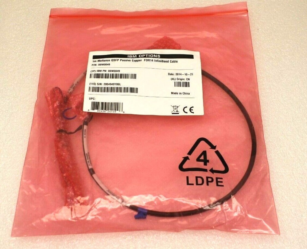 Трансивер MC2207130-001 NEW Mellanox QSFP+ 40GBe Passive Copper InfiniBand Cable 1M — фото 1