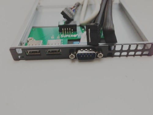 Салазки для диска SuperMicro MCP-220-00007-01 Black USB/COM Port Tray For SC825 & SC836 — фото 1