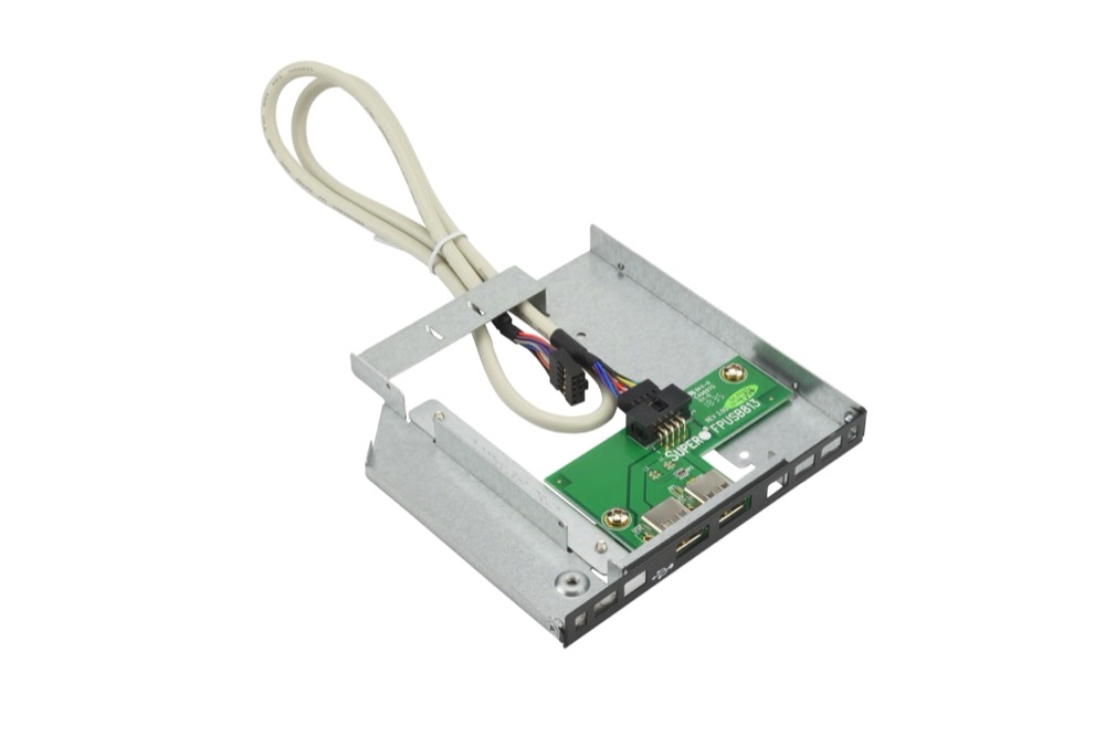 Аксессуар Supermicro Black Dual USB Tray for Slim DVD Bay (MCP-220-00087-0B) — фото 1