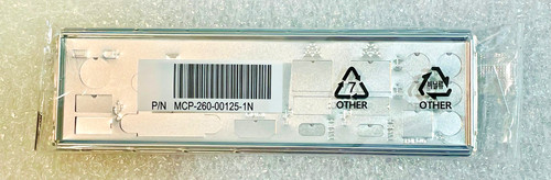 Комплектующая SuperMicro MCP-260-00125-1N Standard I/O Shield for X12SCQ with EMI Gasket — фото 1