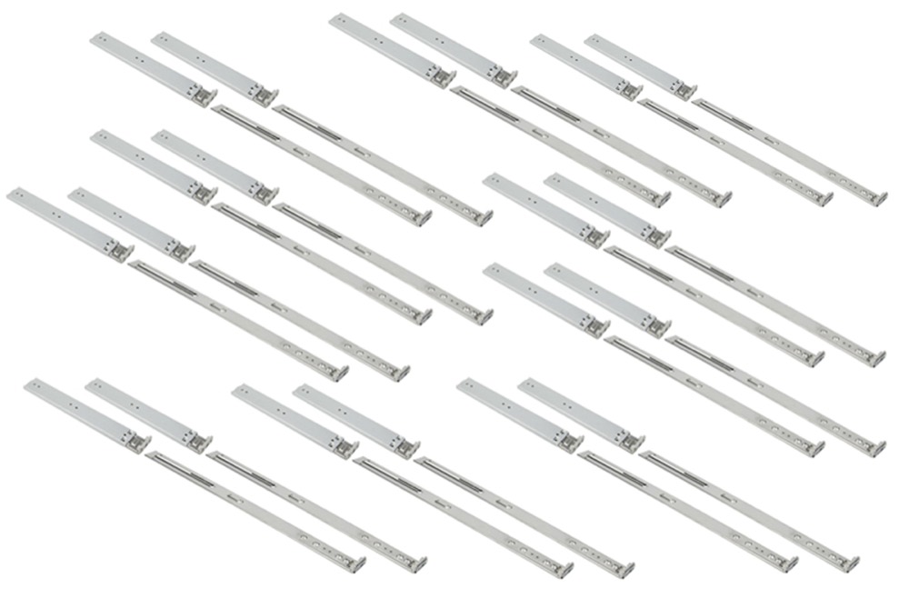 Комплект направляющих (rail kit) Supermicro 1U Rail Kit - 10 Sets (MCP-290-00052-0N-BULK) — фото 1