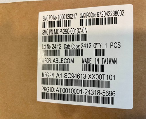 Комплект направляющих Supermicro MCP-290-00137-0N, автофиксация, Quick/Quick, 4U 17,2" — фото 1
