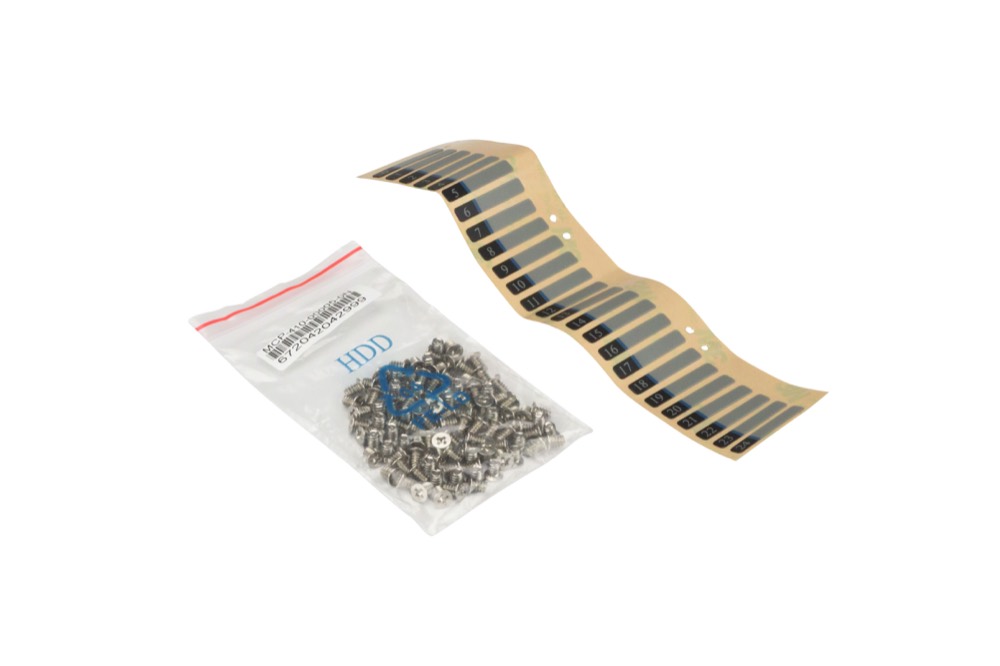 Салазки для диска Supermicro Screw Bag (100 Screws) and Labels (24 Labels) For 3.5" Hot Swap Hard Drive Tray (MCP-410-00005-0N) — фото 1