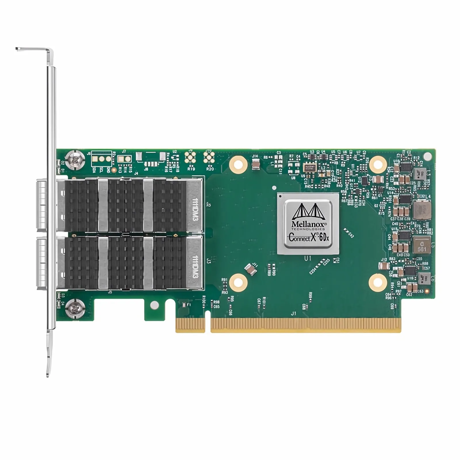Сетевой адаптер Mellanox ConnectX-6 Dx EN adapter card, 100GbE dual-port QSFP56, PCIe4.0 x16, No Crypto, 1 year — фото 1