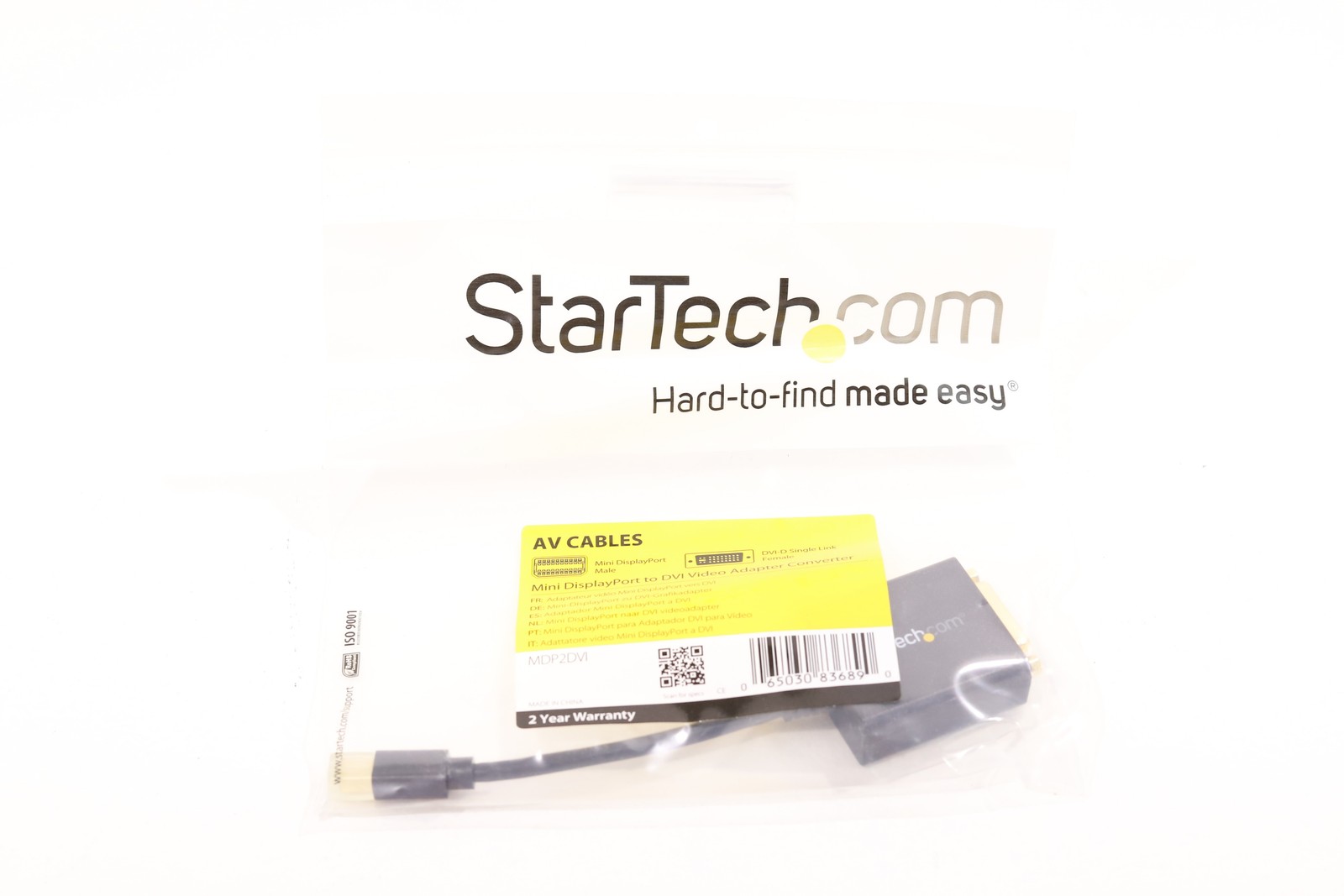 Адаптер StarTech Mini DisplayPort to DVI Video Adapter Converter P/N: MDP2DVI — фото 1