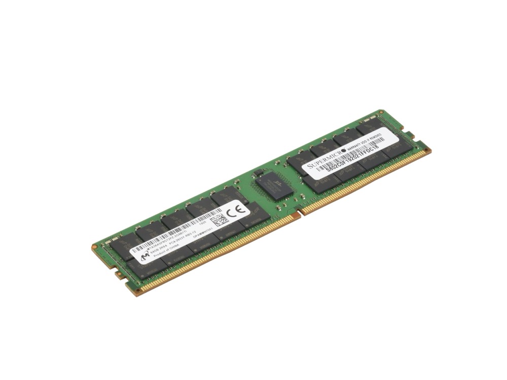 Оперативная память Supermicro (Micron) 64GB 288-Pin DDR4 2933 (PC4-23400) Server Memory (MEM-DR464MC-ER29) — фото 1