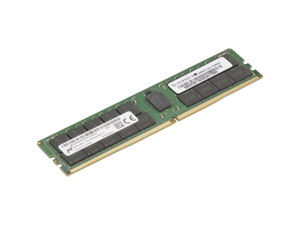Оперативная память Supermicro (Micron) 64GB 288-Pin DDR4 3200 (PC4-25600) Server Memory (MEM-DR464MC-ER32) — фото 1