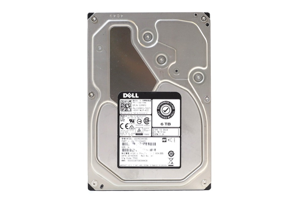 Компонент Dell MG04SCA60EE 6TB 3.5" 12Gb/s 7.2K RPM SAS Drive Dell P/N: 03PRF0 Tested — фото 1