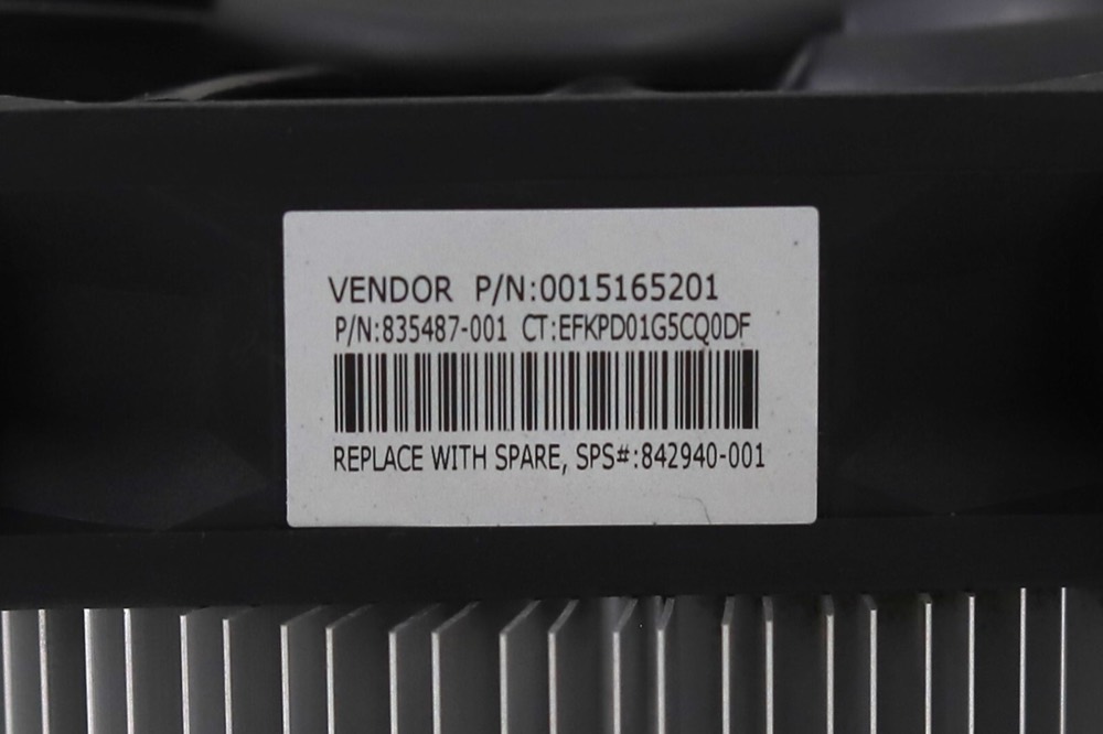Радиатор HPE Proliant ML10 G9 ML30 G10 CPU Processor Heatsink P/N: 842940-001 Tested — фото 2