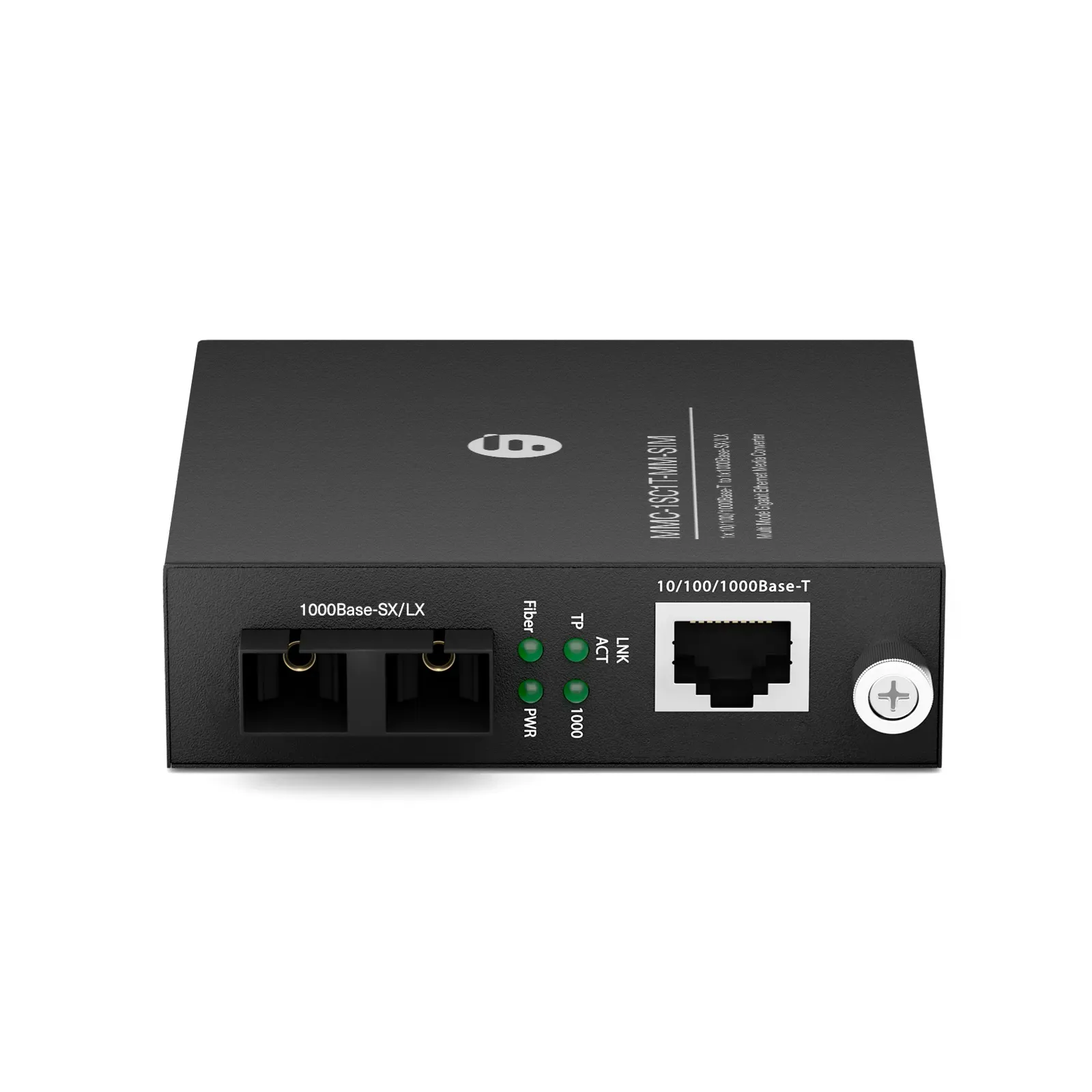 Медиаконвертер gigabit ethernet 1x 10/100/1000Base-T RJ45 в 1x 1000Base-SX/LX multimode SC duplex 850нм 550м, вставной — фото 1