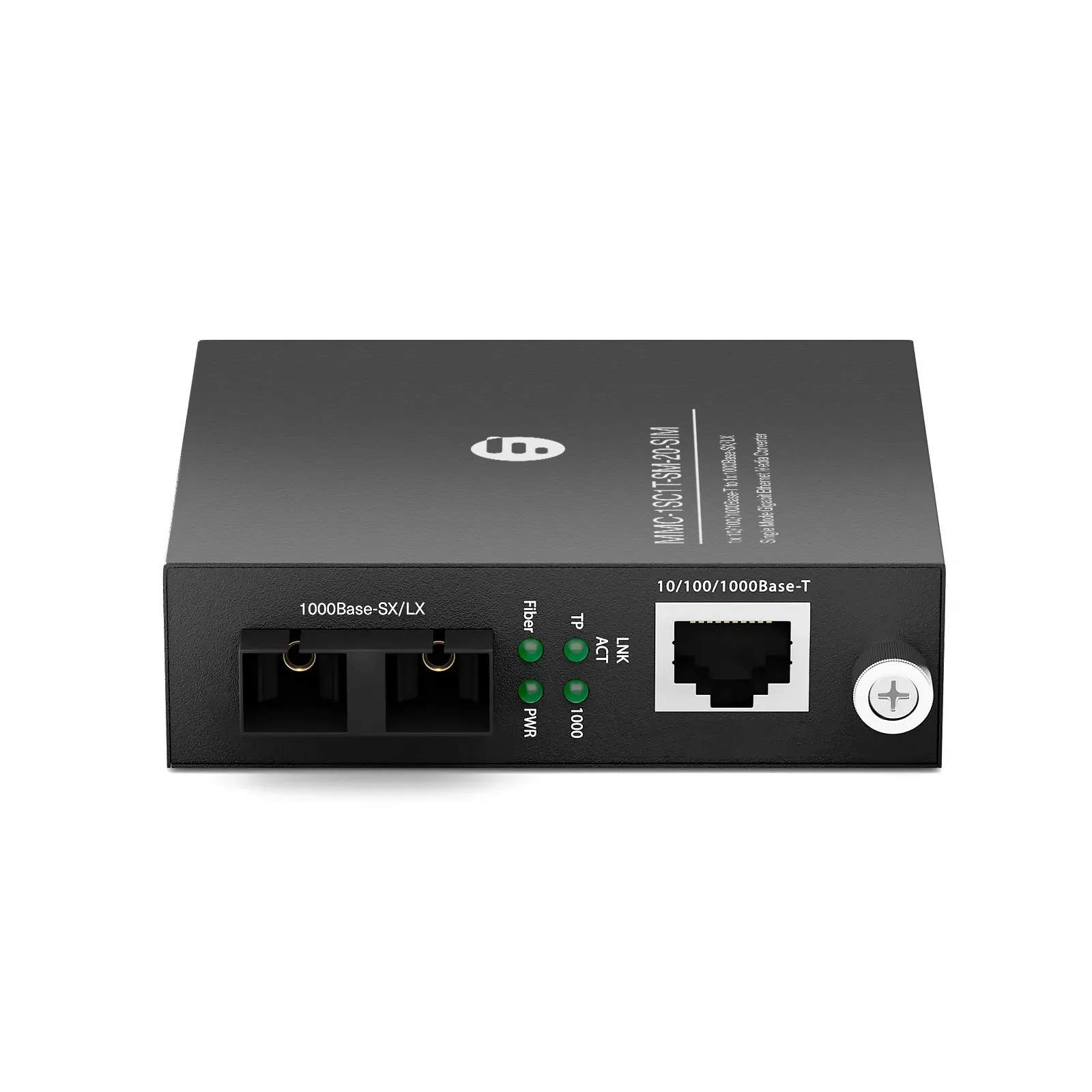 Медиаконвертер gigabit ethernet 1x 10/100/1000Base-T RJ45 в 1x 1000Base-SX/LX single mode duplex SC 1310нм 20км, встав — фото 1