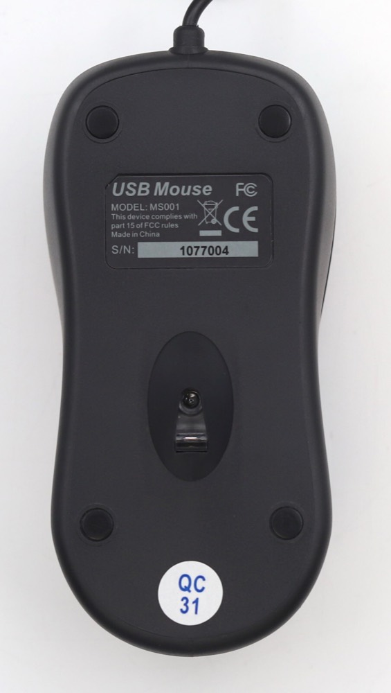 Компонент Universal Optical 3 Button USB Wired Scroll Wheel Mouse P/N: MS001 — фото 2