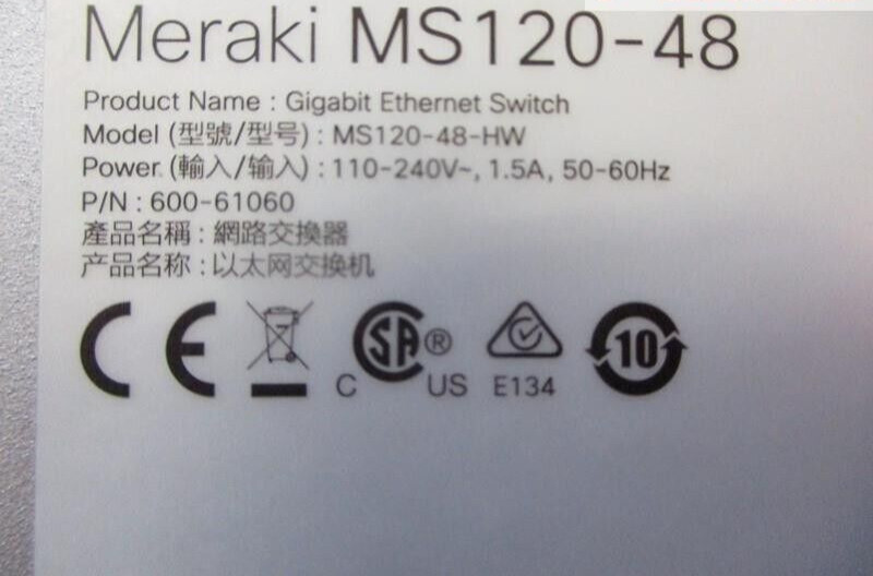 Коммутатор Cisco Meraki MS120-48 48 портов (MS120-48-HW) — фото 2