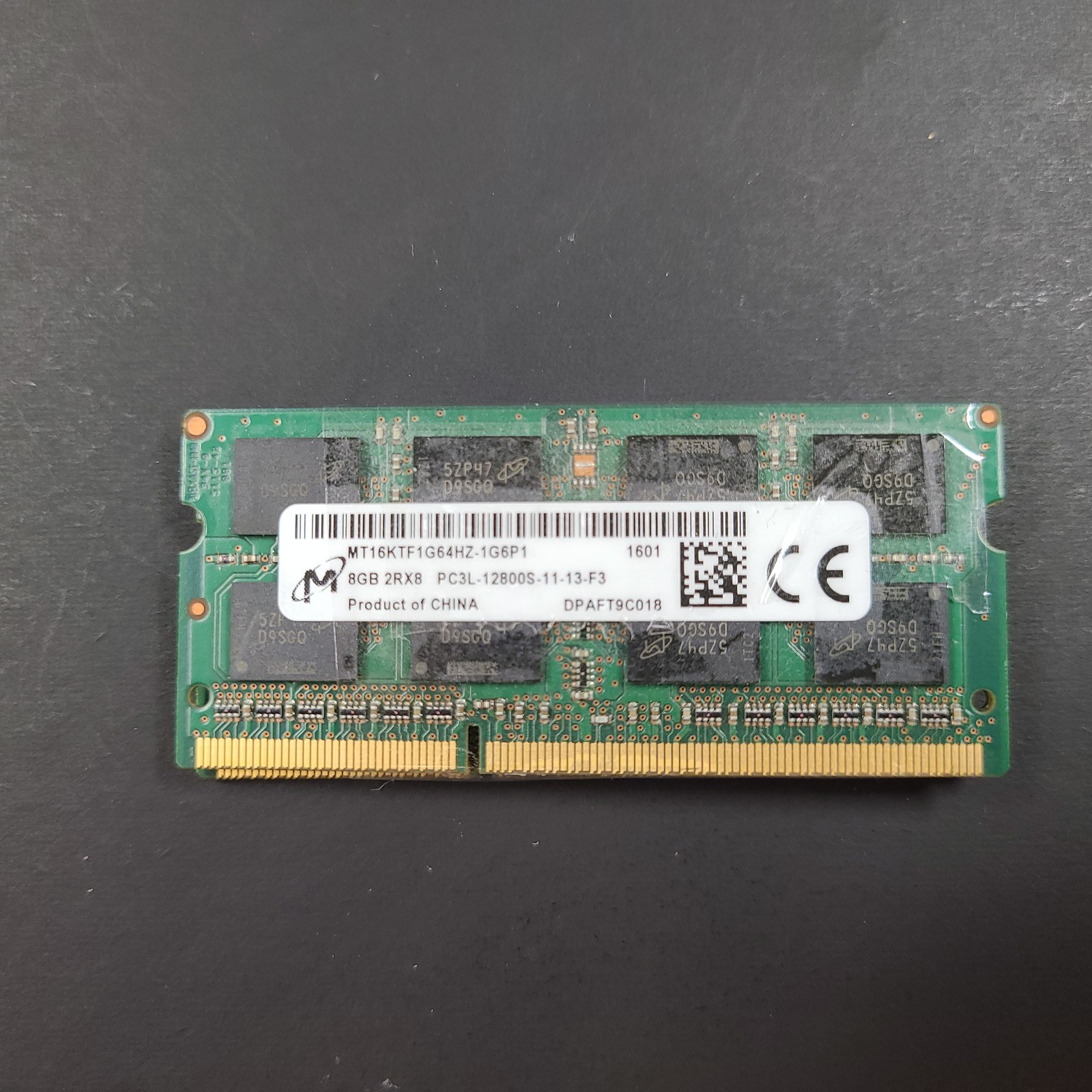 Память Micron DDR3 8GB SODIMM 1600 МТ/с (MT16KTF1G64HZ-1G6E1) — фото 2