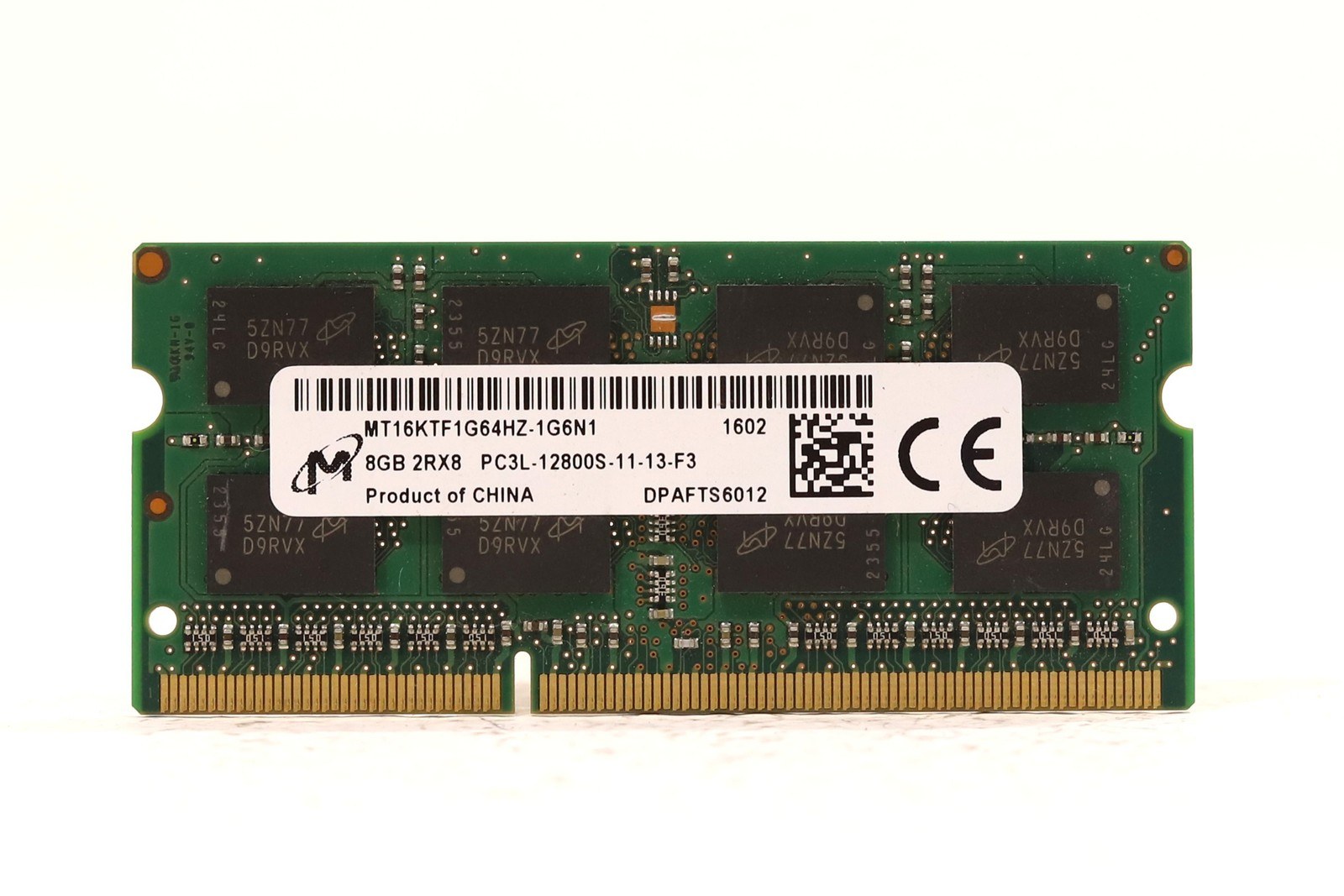 Память Micron DDR3 8GB SODIMM 1600 МТ/с (MT16KTF1G64HZ-1G6N1) — фото 2